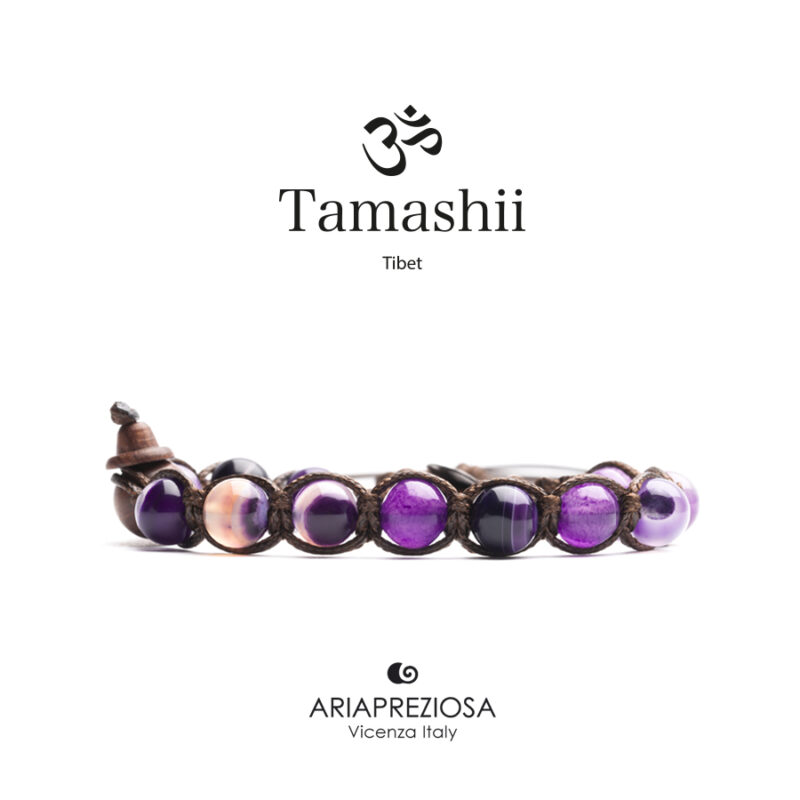 TAMASHII - AGATA VIOLA STRIATA Collezione tradizionale Ref. BHS900-85