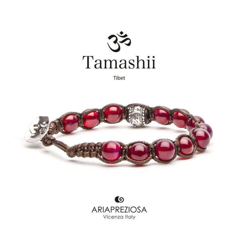 TAMASHII - AGATA ROSSA Collezione Ruota Preghiera Ref. BHS1100-34