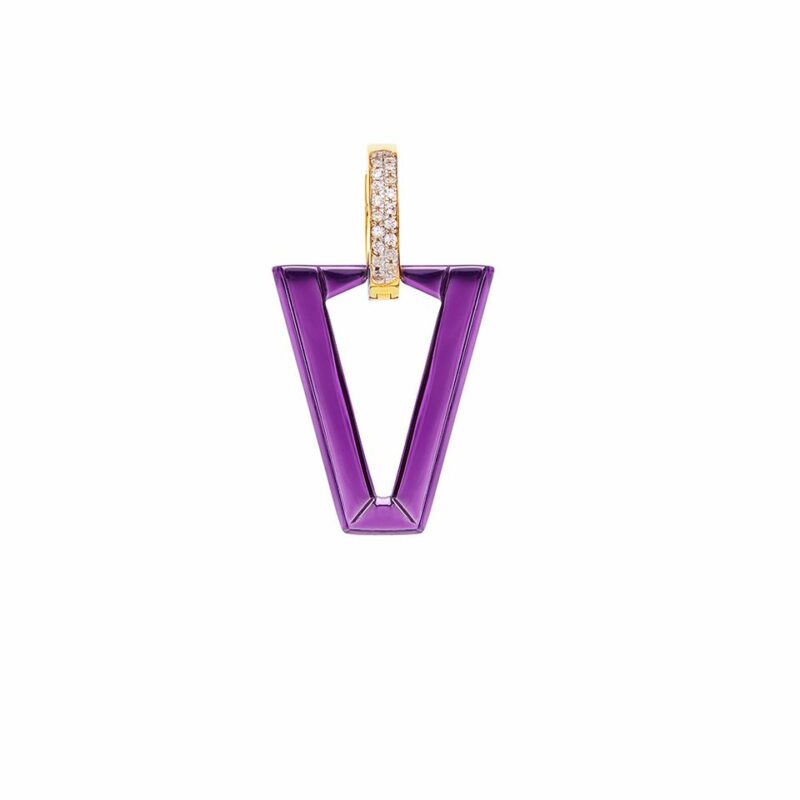 VALENTINA FERRAGNI Mono Orecchino Uali Metallic Violet