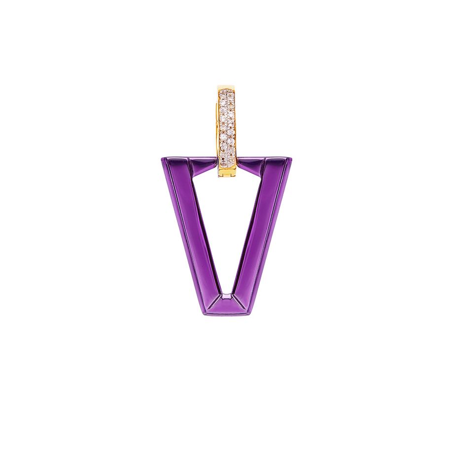 VALENTINA FERRAGNI Mono Orecchino Uali Metallic Violet