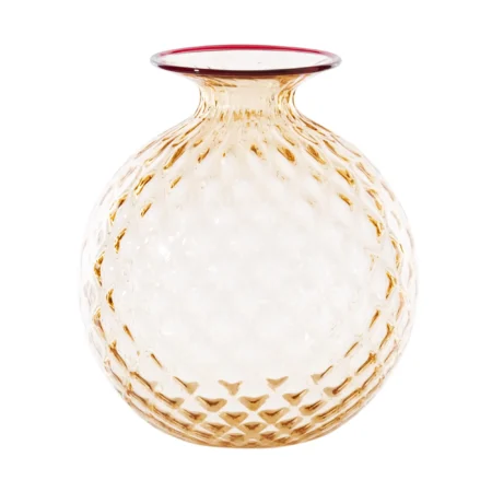 Venini Monofiore Balloton Pesca - Lattimo 100.16