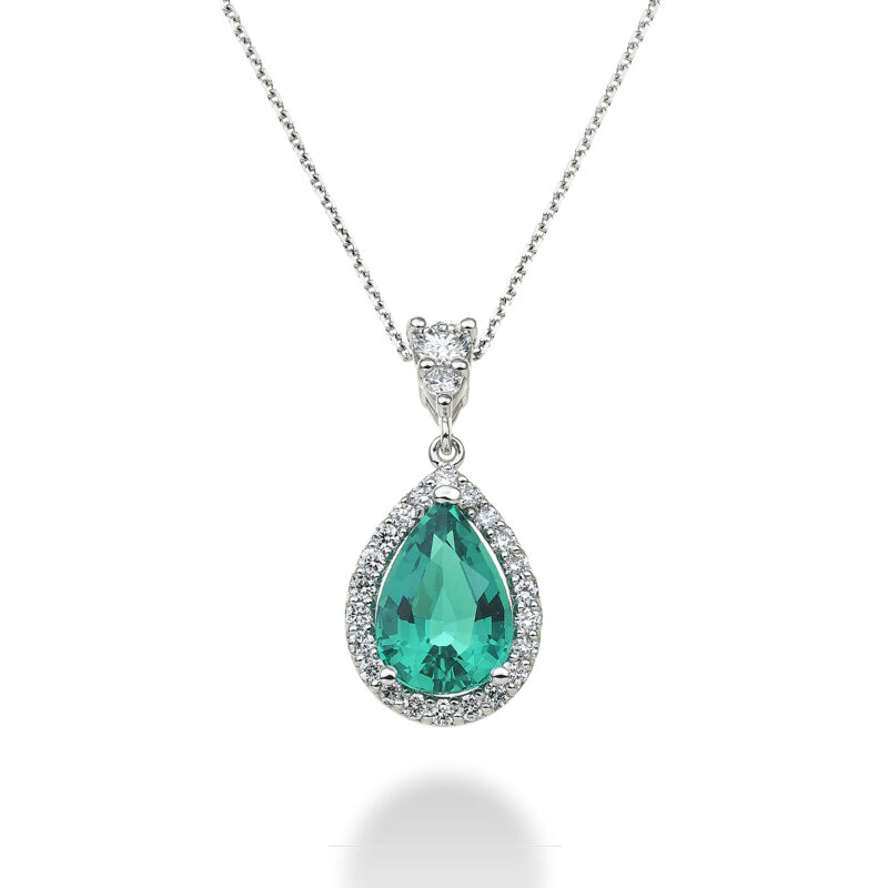 X DIAMOND Collana Smeraldo Lab Grown 1.70 ct