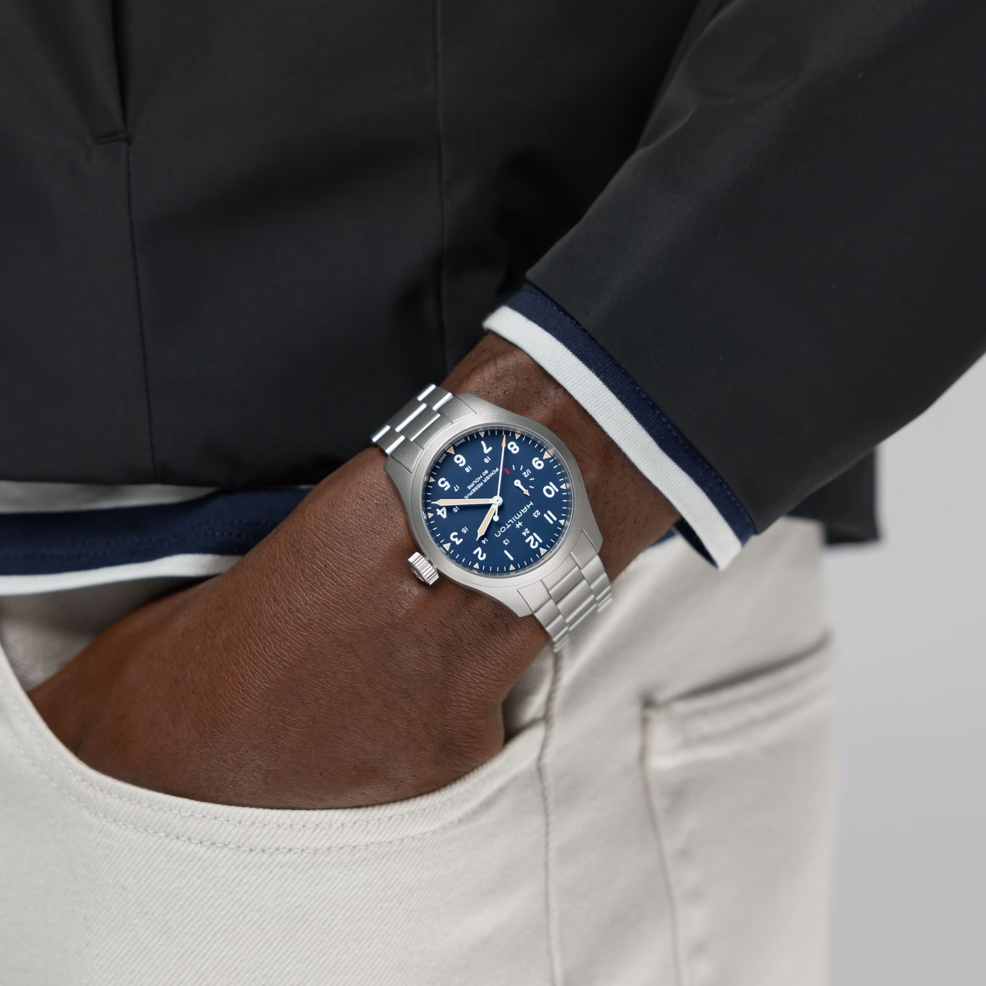 HAMILTON KHAKI FIELD Mechanical Power Reserve Ref. H69509140 - immagine 4